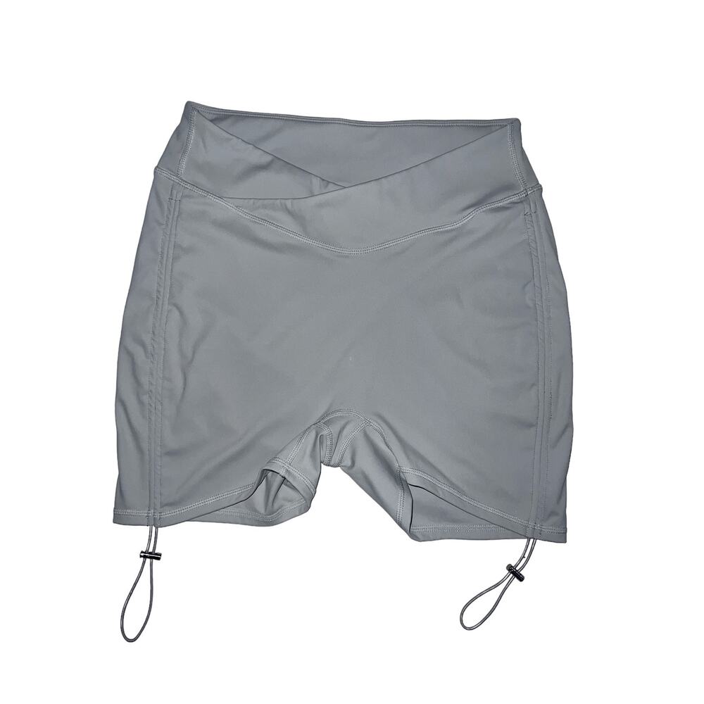 Womans Halara high wasted crossover side drawstring athletic shorts sz large